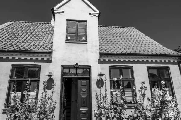 Resimli Bir Köyde Güzel Bir Danimarka Mimarisi — Stok fotoğraf