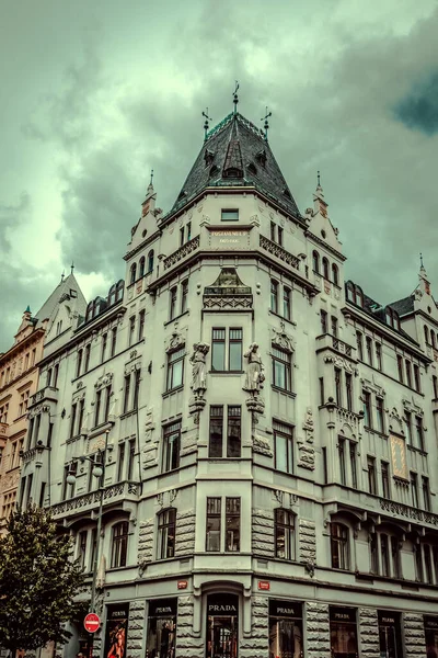 Belle Strade Architettura Autunno Praga — Foto Stock