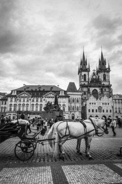 Ruas Bonitas Arquitetura Outono Praga — Fotografia de Stock