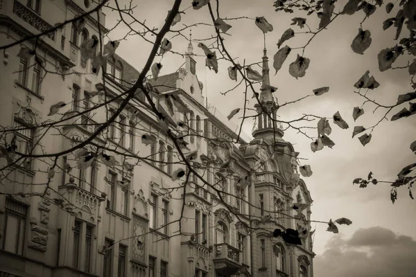 Beautiful Streets Architecture Autumn Prague — Stock Photo, Image