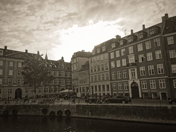 Kopenhagen Zomer Mooie Architectuur Reizen Achtergrond — Stockfoto