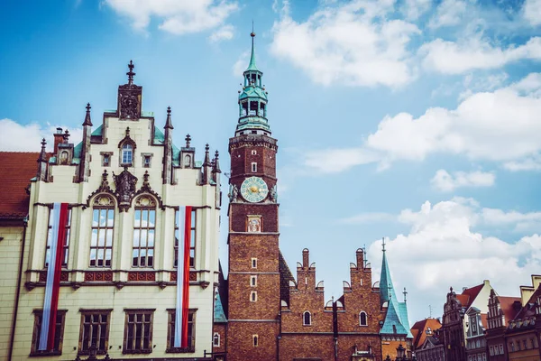 Het Mooie Pittoreske Centrum Van Wroclaw — Stockfoto
