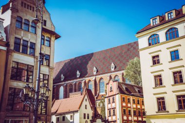 Wroclaw 'ın güzel, resimsi merkezi