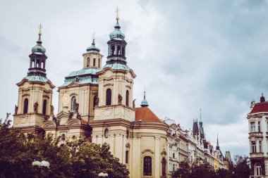 Güz Prag 'ın güzel sokakları ve mimarisi