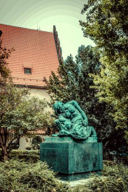 Güz Prag 'ın güzel sokakları ve mimarisi