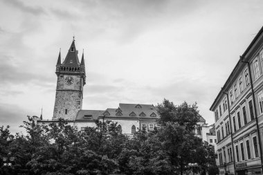 Güz Prag 'ın güzel sokakları ve mimarisi