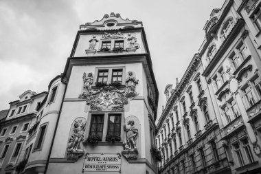 Güz Prag 'ın güzel sokakları ve mimarisi