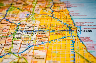 Chicago ABD seyahat haritası geçmişi