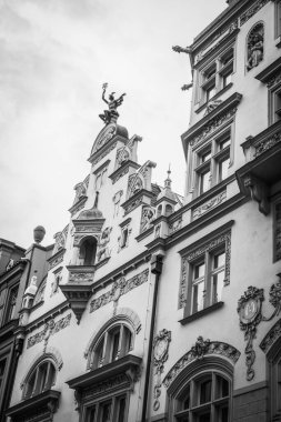 Güz Prag 'ın güzel sokakları ve mimarisi