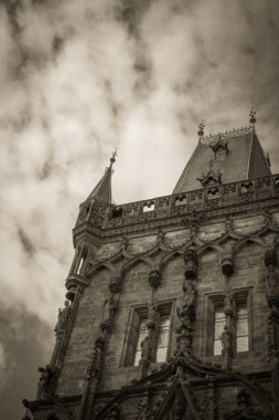 Güz Prag 'ın güzel sokakları ve mimarisi