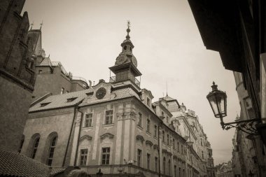 Güz Prag 'ın güzel sokakları ve mimarisi