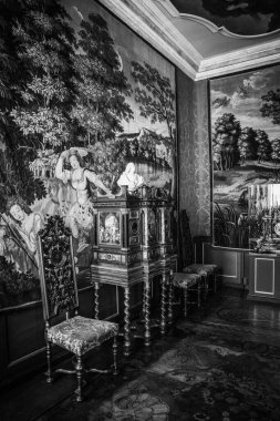 Kopenhag 'daki Rosenborg Kalesi' nin güzel odaları