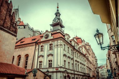 Güz Prag 'ın güzel sokakları ve mimarisi