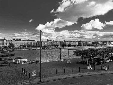 Kopenhag yazı. Güzel mimari seyahat geçmişi.