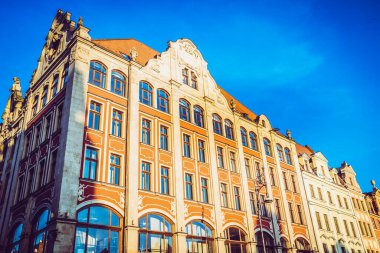 Wroclaw 'ın muhteşem, güzel sokakları