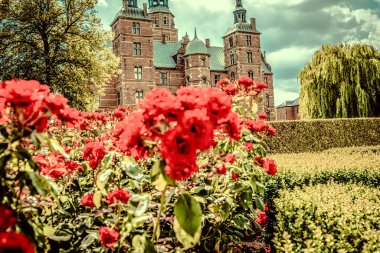 Kopenhag 'daki Güzel Rosenborg Kalesi