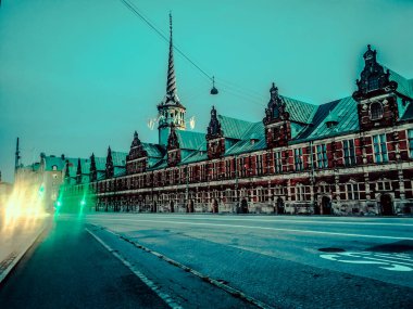 Kopenhag yazı. Güzel mimari seyahat geçmişi.