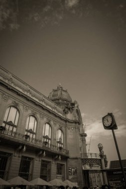 Güz Prag 'ın güzel sokakları ve mimarisi