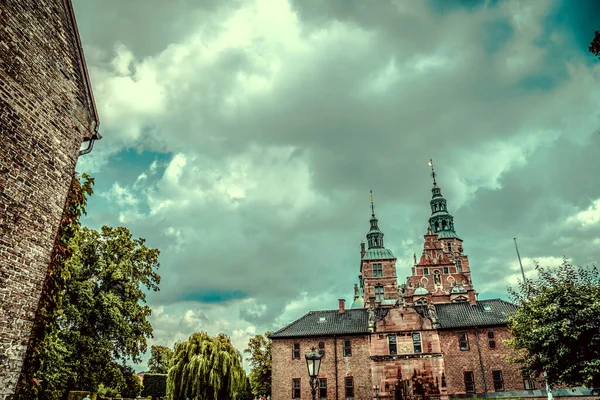 Красивый Замок Русенборг Копенгагене — стоковое фото