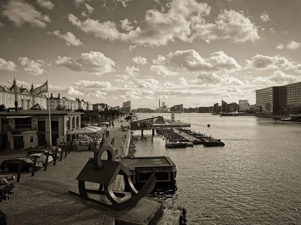 Kopenhagen Sommer Schöne Architektur Reise Hintergrund — Stockfoto