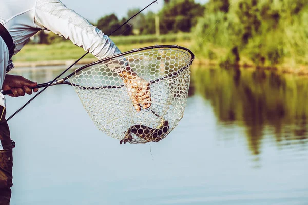 釣り大会レクリエーション自然背景 — ストック写真