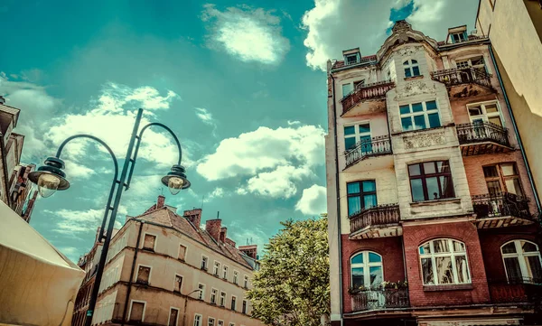 Die Architektur Der Alten Polnischen Stadt Breslau — Stockfoto