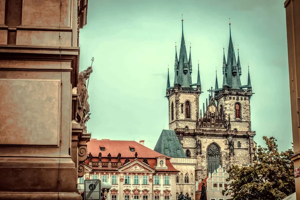 Hermosas Calles Arquitectura Otoño Praga — Foto de Stock