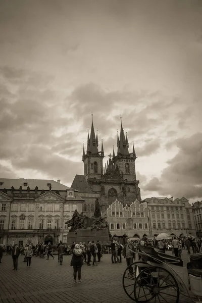 Belle Strade Architettura Autunno Praga — Foto Stock