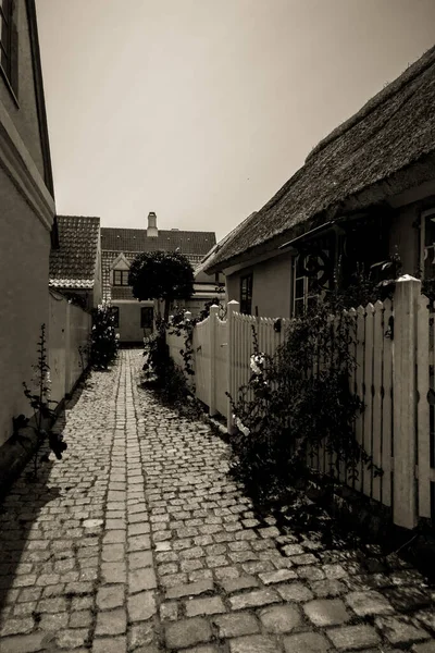 Schöne Dänische Architektur Einem Malerischen Dorf — Stockfoto