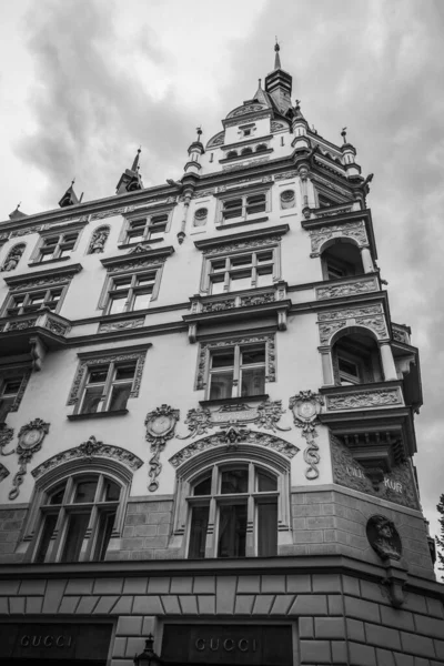 Jalan Jalan Indah Dan Arsitektur Musim Gugur Praha — Stok Foto