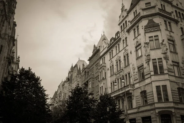 Güz Prag Güzel Sokakları Mimarisi — Stok fotoğraf