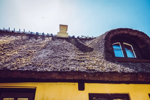 Gyönyörű Dán Építészet Egy Festői Faluban — Stock Fotó