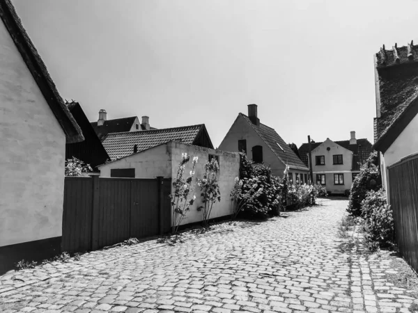 Όμορφο Παραθαλάσσιο Χωριό Στη Δανία — Φωτογραφία Αρχείου