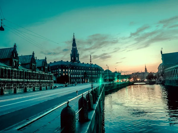 Copenaghen Estate Bella Architettura Viaggio Sfondo — Foto Stock