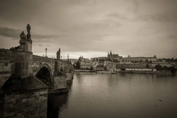 Krásné Ulice Architektura Podzimu Praha — Stock fotografie