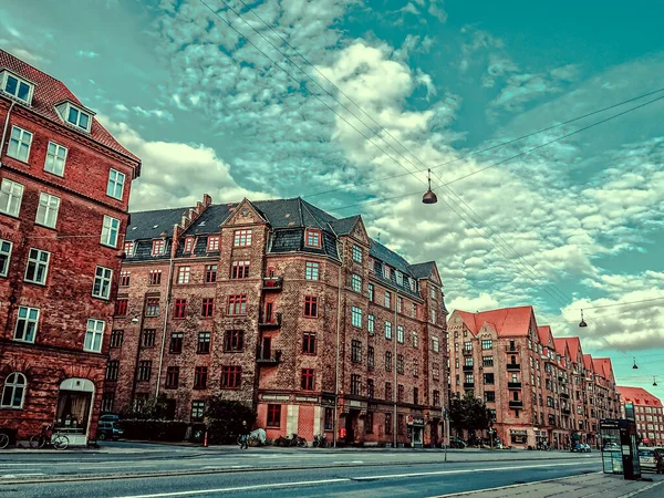 Kopenhagen Zomer Mooie Architectuur Reizen Achtergrond — Stockfoto