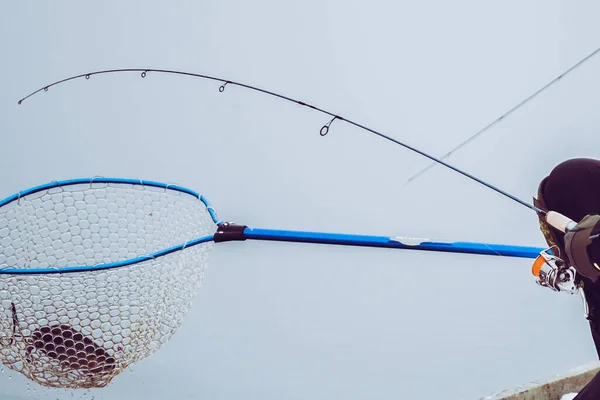 Pesca Truchas Fondo Del Lago — Foto de Stock