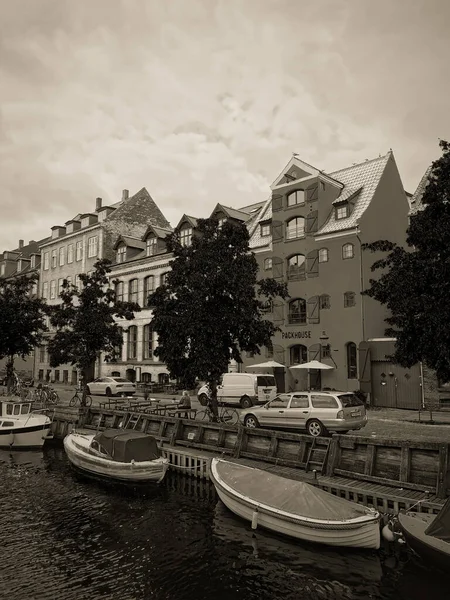 Копенгаген Летом Красивая Архитектура Путешествия Фон — стоковое фото