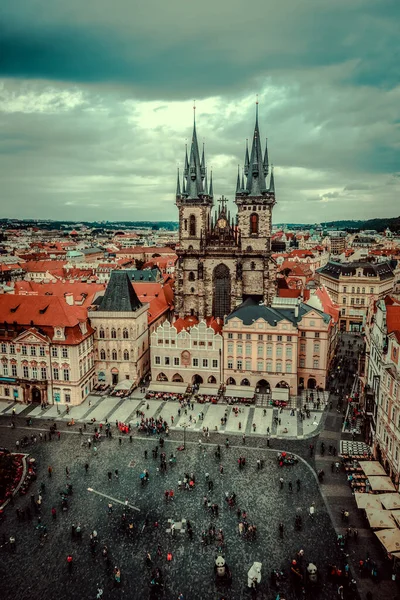 Великолепная Архитектура Средневековой Праги Поездка Европу — стоковое фото