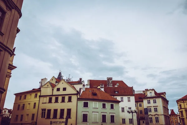 Güz Prag 'ın güzel sokakları ve mimarisi