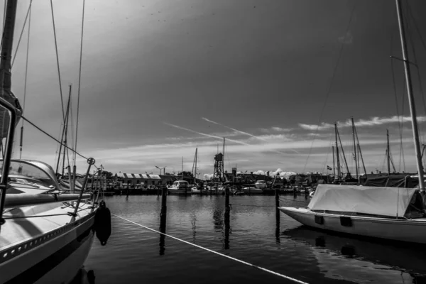 Beautiful Danish Harbor Yachts — Stock Photo, Image