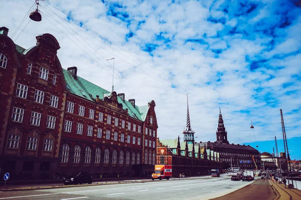 Straten Attracties Van Kopenhagen Een Reis Naar Kopenhagen — Stockfoto