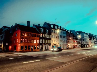 Kopenhag yazı. Güzel mimari seyahat geçmişi.