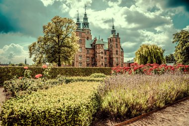 Kopenhag 'daki Güzel Rosenborg Kalesi