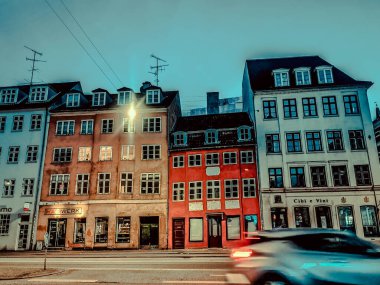 Kopenhag yazı. Güzel mimari seyahat geçmişi.