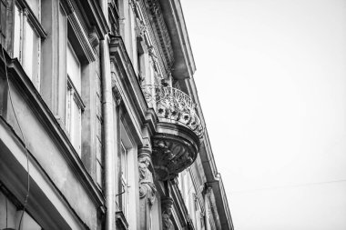 Muhteşem kış Lviv mimarisi ve sokakları