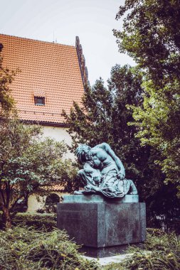 Güz Prag 'ın güzel sokakları ve mimarisi