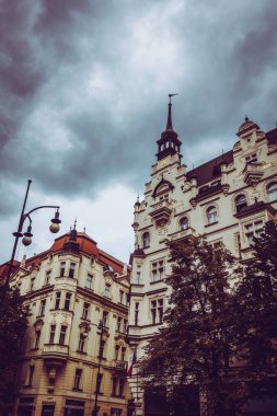 Güz Prag 'ın güzel sokakları ve mimarisi