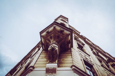 Güz Prag 'ın güzel sokakları ve mimarisi