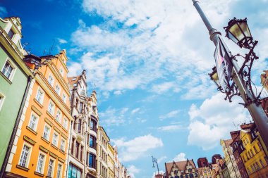 Wroclaw 'ın güzel, resimsi merkezi